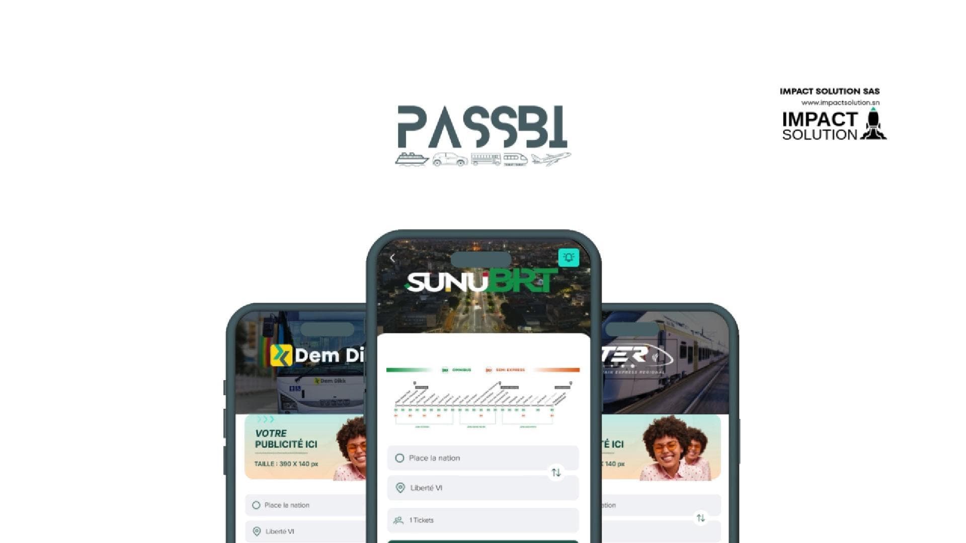 PassBi — interfaces multi-opérateurs Dem Dikk, Sunu BRT, TER