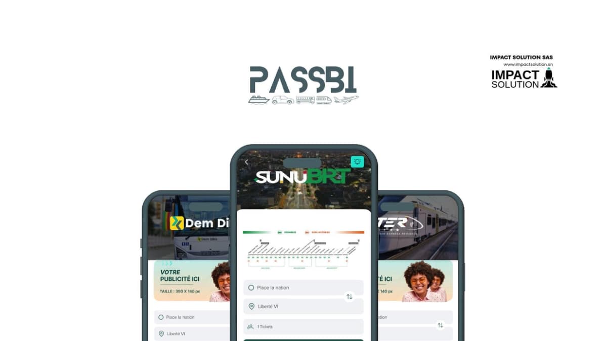 Application PassBi — SunuBRT, Dem Dikk, TER